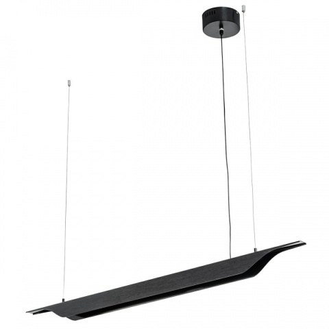 King Home Lampa wisząca VERTIGO czarna - LED, szczotkowane aluminium do domu biura lokalu King Home Lampa wisząca VERTIGO czarna - LED, szczotkowane aluminium do domu biura lokalu