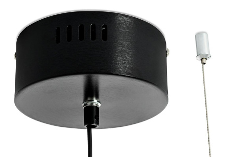 King Home Lampa wisząca VERTIGO czarna - LED, szczotkowane aluminium do domu biura lokalu King Home Lampa wisząca VERTIGO czarna - LED, szczotkowane aluminium do domu biura lokalu