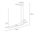 King Home Lampa wisząca VERTIGO czarna - LED, szczotkowane aluminium do domu biura lokalu King Home Lampa wisząca VERTIGO czarna - LED, szczotkowane aluminium do domu biura lokalu