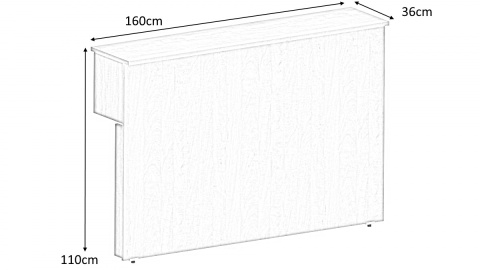 Meble Biurowe Dostawka Silver DR-160 buk bawaria + szara platyna Meble Biurowe Dostawka Silver DR-160 buk bawaria + szara platyna