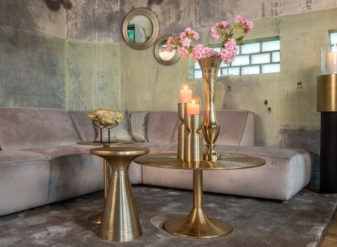 Richmond Interiors RICHMOND stolik kawowy DEXTER 77 złoty Richmond Interiors RICHMOND stolik kawowy DEXTER 77 złoty