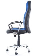 SIGNAL FOTEL OBROTOWY Q-033 CZARNY/NIEBIESKI TILT gamingowy krzesło do biurka Gamingowe