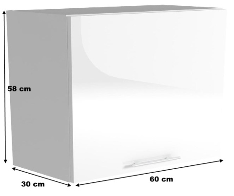 Halmar VENTO Szafka Kuchenna górna wisząca GOO-60/58 front: Biały Halmar VENTO Szafka Kuchenna górna wisząca GOO-60/58 front: Biały