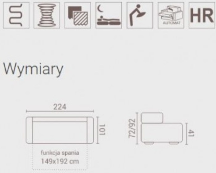 WYPRZEDAŻ Rameta Sofa LINDA WYPRZEDAŻ Rameta Sofa LINDA