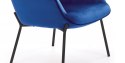 Halmar CASTEL fotel wypoczynkowy Granatowy/Czarny