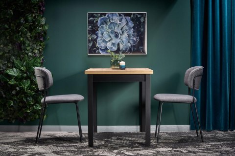 HALMAR stół COBALT kolor dąb wotan/czarny, 120x68 HALMAR stół COBALT kolor dąb wotan/czarny, 120x68