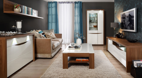 Meble Forte SAINT TROPEZ STZK241B-J34 Komoda Dąb Sangallo/Biały Meble Forte SAINT TROPEZ STZK241B-J34 Komoda Dąb Sangallo/Biały