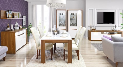 Meble Forte SAINT TROPEZ STZV711LB-J34 Witryna L Dąb Sangallo/Biały Meble Forte SAINT TROPEZ STZV711LB-J34 Witryna L Dąb Sangallo/Biały