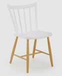 Halmar K419 krzesło biały/naturalny