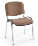 Halmar ISO krzesło chrom/C4 beżowy tkanina / metal sztaplowanie Halmar ISO krzesło chrom/C4 beżowy tkanina / metal sztaplowanie