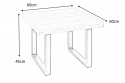Invicta Interior INVICTA stolik kawowy IRON CRAFT 60 - lite drewno mango, podstawa czarna Invicta Interior INVICTA stolik kawowy IRON CRAFT 60 - lite drewno mango, podstawa czarna