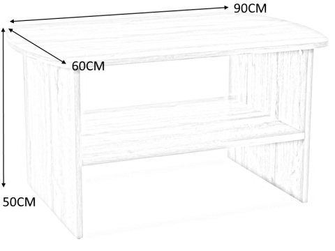 SIGNAL ŁAWA HEKA DĄB WOTAN 90X60 PŁYTA LAMINOWANA SIGNAL ŁAWA HEKA DĄB WOTAN 90X60 PŁYTA LAMINOWANA