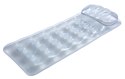 Bestway Bestway 43024 DMUCHANY MATERAC 188cm x 71cm winylowy z poduszką 2 komory powietrzne Przezroczysty Bestway Bestway 43024 DMUCHANY MATERAC 188cm x 71cm winylowy z poduszką 2 komory powietrzne Przezroczysty