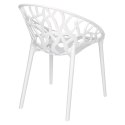 D2.DESIGN Krzesło Coral White Glossy