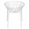 D2.DESIGN Krzesło Coral White Glossy