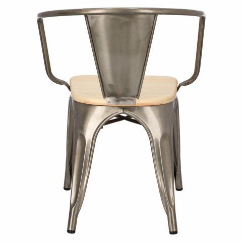 D2.DESIGN Krzesło Paris Arms Wood metal, drewno - sosna naturalna funkcjonalne i wygodne D2.DESIGN Krzesło Paris Arms Wood metal, drewno - sosna naturalna funkcjonalne i wygodne