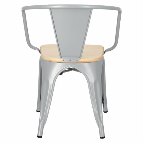 D2.DESIGN Krzesło Paris Arms Wood szare sosna natu ralna D2.DESIGN Krzesło Paris Arms Wood szare sosna natu ralna
