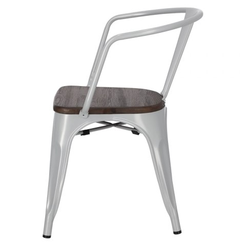 D2.DESIGN Krzesło Paris Arms Wood szare sosna szcz otkowana D2.DESIGN Krzesło Paris Arms Wood szare sosna szcz otkowana