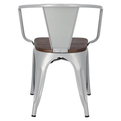 D2.DESIGN Krzesło Paris Arms Wood szare sosna szcz otkowana D2.DESIGN Krzesło Paris Arms Wood szare sosna szcz otkowana