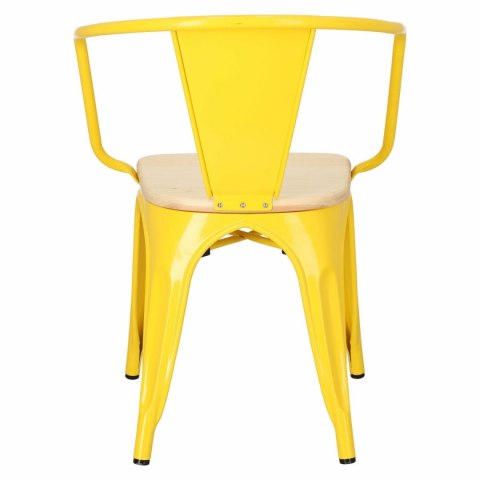 D2.DESIGN Krzesło Paris Arms Wood żółte sosna natu ralna D2.DESIGN Krzesło Paris Arms Wood żółte sosna natu ralna