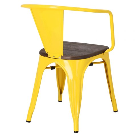 D2.DESIGN Krzesło Paris Arms Wood żółte sosna szcz otkowana D2.DESIGN Krzesło Paris Arms Wood żółte sosna szcz otkowana