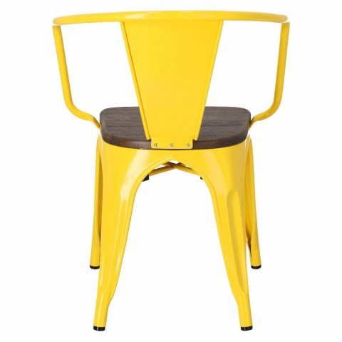 D2.DESIGN Krzesło Paris Arms Wood żółte sosna szcz otkowana D2.DESIGN Krzesło Paris Arms Wood żółte sosna szcz otkowana