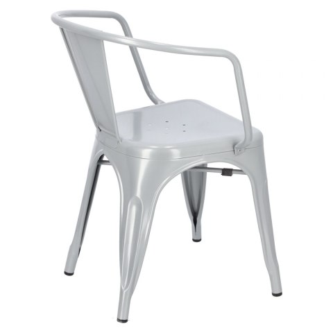 D2.DESIGN Krzesło Paris Arms metalowe szare inspirowane Tol ix, można sztaplować D2.DESIGN Krzesło Paris Arms metalowe szare inspirowane Tol ix, można sztaplować