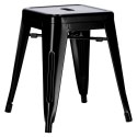 D2.DESIGN Stołek Taboret Paris czarny inspirowany Tolix metalowy można sztaplować do kuchni recepcji baru D2.DESIGN Stołek Taboret Paris czarny inspirowany Tolix metalowy można sztaplować do kuchni recepcji baru