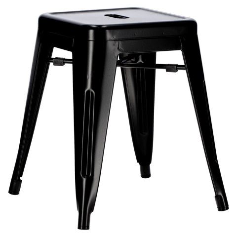 D2.DESIGN Stołek Taboret Paris czarny inspirowany Tolix metalowy można sztaplować do kuchni recepcji baru D2.DESIGN Stołek Taboret Paris czarny inspirowany Tolix metalowy można sztaplować do kuchni recepcji baru