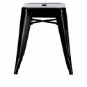 D2.DESIGN Stołek Taboret Paris czarny inspirowany Tolix metalowy można sztaplować do kuchni recepcji baru D2.DESIGN Stołek Taboret Paris czarny inspirowany Tolix metalowy można sztaplować do kuchni recepcji baru