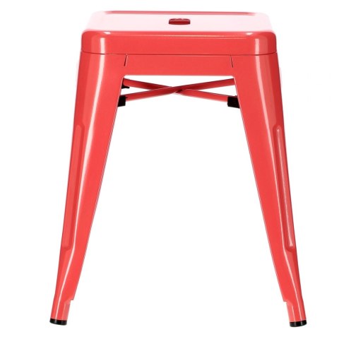 STOŁEK TABORET Paris CZERWONY inspirowany Tolix D2.DESIGN METALOWY Z PRAKTYCZNYM UCHWYTEM STOŁEK TABORET Paris CZERWONY inspirowany Tolix D2.DESIGN METALOWY Z PRAKTYCZNYM UCHWYTEM