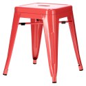 STOŁEK TABORET Paris CZERWONY inspirowany Tolix D2.DESIGN METALOWY Z PRAKTYCZNYM UCHWYTEM STOŁEK TABORET Paris CZERWONY inspirowany Tolix D2.DESIGN METALOWY Z PRAKTYCZNYM UCHWYTEM