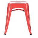 STOŁEK TABORET Paris CZERWONY inspirowany Tolix D2.DESIGN METALOWY Z PRAKTYCZNYM UCHWYTEM STOŁEK TABORET Paris CZERWONY inspirowany Tolix D2.DESIGN METALOWY Z PRAKTYCZNYM UCHWYTEM