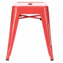STOŁEK TABORET Paris CZERWONY inspirowany Tolix D2.DESIGN METALOWY Z PRAKTYCZNYM UCHWYTEM STOŁEK TABORET Paris CZERWONY inspirowany Tolix D2.DESIGN METALOWY Z PRAKTYCZNYM UCHWYTEM