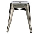 STOŁEK TABORET METALOWY Paris KOLOR METALICZNY insp. Tolix D2.DESIGN DO LOKALU DO JADALNI KUCHNI WYGODNY I STABILNY STOŁEK TABORET METALOWY Paris KOLOR METALICZNY insp. Tolix D2.DESIGN DO LOKALU DO JADALNI KUCHNI WYGODNY I STABILNY