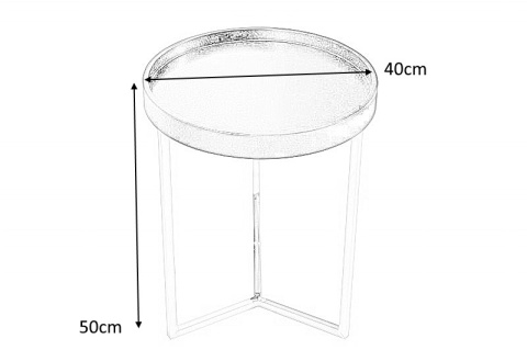 Invicta Interior INVICTA stolik MODUL 40 czarny - miedziana podstawa metalowa blat stolika zdejmowany okrągły Invicta Interior INVICTA stolik MODUL 40 czarny - miedziana podstawa metalowa blat stolika zdejmowany okrągły