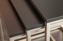 STOLIK KWADRAT - ZESTAW NEW ELEMENTS Invicta Interior INVICTA CZARNY - MDF podstawa CHROMOWANA STOLIK KWADRAT - ZESTAW NEW ELEMENTS Invicta Interior INVICTA CZARNY - MDF podstawa CHROMOWANA