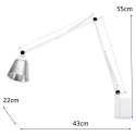 King Home Kinkiet RAYON ARM WALL biały - LED, klosz z akrylu