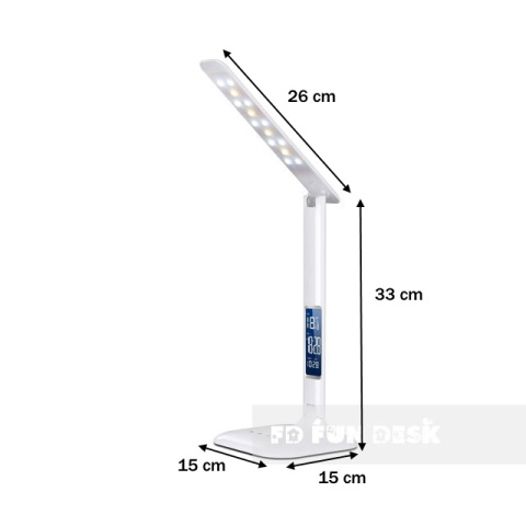 Fun Desk Lampka biurkowa LED - LC1 kalendarz, budzik, zegarek, funkcja drzemki Fun Desk Lampka biurkowa LED - LC1 kalendarz, budzik, zegarek, funkcja drzemki