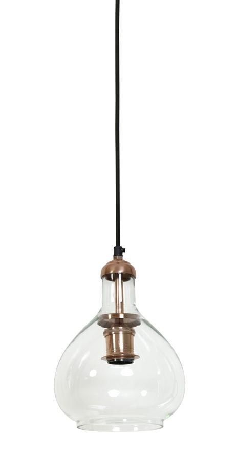 Light&Living Lampa wisząca Dela miedź szkło Light&Living Lampa wisząca Dela miedź szkło