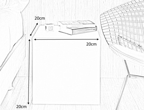 LAMPA OGRODOWA STOJĄCA CUBY 20 biała - LED polipropylen New Garden NEW GARDEN LAMPA OGRODOWA STOJĄCA CUBY 20 biała - LED polipropylen New Garden NEW GARDEN