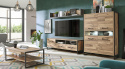 Meble Forte COFFEE TABLES CFTT4241-D76 Stolik okolicznościowy, kawowy, prostokątny, Dąb Klepkowy Meble Forte COFFEE TABLES CFTT4241-D76 Stolik okolicznościowy, kawowy, prostokątny, Dąb Klepkowy