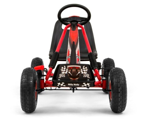 Milly Mally Pojazd Gokart na pedały Thor Green Zielony duże łożyskowane koła skrzynia biegów sportowa kierownica 3 lata + Milly Mally Pojazd Gokart na pedały Thor Green Zielony duże łożyskowane koła skrzynia biegów sportowa kierownica 3 lata +