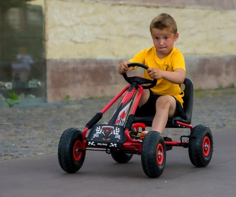 Milly Mally Pojazd Gokart na pedały Thor Green Zielony duże łożyskowane koła skrzynia biegów sportowa kierownica 3 lata + Milly Mally Pojazd Gokart na pedały Thor Green Zielony duże łożyskowane koła skrzynia biegów sportowa kierownica 3 lata +