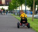 Milly Mally Pojazd Gokart na pedały Thor Green Zielony duże łożyskowane koła skrzynia biegów sportowa kierownica 3 lata +