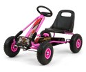 Milly Mally Gokart na pedały Thor Różowy Pojazd Jeździk 3lata+ hamulec pompowane i łożyskowane koła fotel kubełkowy z regulacją Milly Mally Gokart na pedały Thor Różowy Pojazd Jeździk 3lata+ hamulec pompowane i łożyskowane koła fotel kubełkowy z regulacją