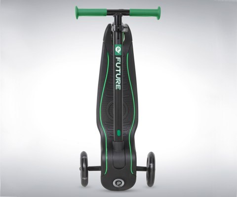 Qplay Hulajnoga Scooter Jeździk Future Green Zielony aluminiowa składana świecące koła regulacja wysokości kierownicy hamulec Qplay Hulajnoga Scooter Jeździk Future Green Zielony aluminiowa składana świecące koła regulacja wysokości kierownicy hamulec