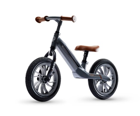 Qplay Qplay Rowerek Biegowy Racer Grey Szary Brąz pompowane łożyskowane koła regulacja wysokości siodełka i kierownicy Qplay Qplay Rowerek Biegowy Racer Grey Szary Brąz pompowane łożyskowane koła regulacja wysokości siodełka i kierownicy