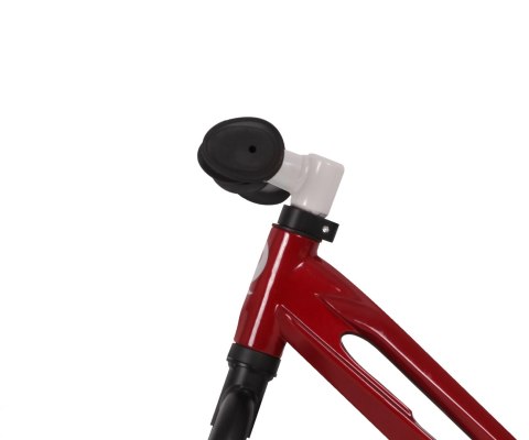 Qplay Qplay Rowerek Biegowy Racer Red Czerwony siodełko Białe pompowane łożyskowane koła regulacja wysokości siodełka kierownicy Qplay Qplay Rowerek Biegowy Racer Red Czerwony siodełko Białe pompowane łożyskowane koła regulacja wysokości siodełka kierownicy