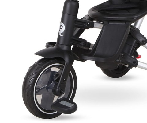 Qplay Rowerek Trójkołowy Nova Eva Black Czarny 3w1 składany siedzisko 360 regulowane pasy aluminiow rama ogranicznik skrętu 10m+ Qplay Rowerek Trójkołowy Nova Eva Black Czarny 3w1 składany siedzisko 360 regulowane pasy aluminiow rama ogranicznik skrętu 10m+